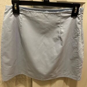 Light blue short skirt